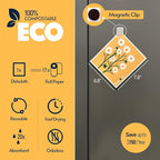 Swedish Dishcloths, 8 Pack Reusable Paper Towels with Clips, Non-Scratch Swedish Dish Towels for Kitchen, Super Absorbent Cellulose Dish Cloths, No Odor Cleaning Rags