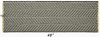 Bath Rugs Boho Bath Mat,Upgraded Waffle Bath mat,Super Absorbent Non Slip Bath Rugs,Machine Washable Rugs for Shower Room, Rubber Backing Bath Mats, Ultra Soft,Bluish Grey & Yellow,19"*48"