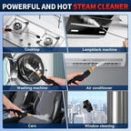 Handheld Steam Cleaner, 2500W High Pressure Steamer for Cleaning Portable Cleaning Machine with 3 Brush and 1000ml Tank for Kitchen, Floor,Toilet, Bathroom, Car Seats,Windows