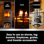 Furniture Clinic Stove Restorer | Matte Black High Heat Paint | Restores and Protects Cast Iron | For use on Log Burners, Grates, & Fireplaces | 8.5oz / 250ml