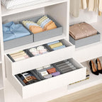 DIMJ Drawer Organizer Clothes Storage - 20 Pack Baby Dresser Organizer for Nursery, Foldable Closet Drawer Organizer Bins for Bedroom Organization, Fabric Storage Dividers for Socks, Underwears, Bras