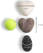 Big Heart Reusable Handmade Wool Dryer Balls for Laundry 3-Pack XL, Wool Balls Replaces Dryer Sheets and Shorten Drying Time.