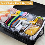 Suitcase Organizer, Carry on Closet Luggage Organizers Accessories for Travel, Foldable and Hangable Portable Hanging Travel Shelves with a Shoulder Strap to Use As a Travel Backpack Large, White