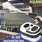2500W Handheld Steam Cleaner,Portable Car Steamer For Auto Detailing,High-Temperature and Pressure Steam Cleaner For Home, Steam Cleaning Machine for Furniture,Kitchen,Grout,Floor,Tile (03-White)