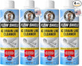 AC Drain Line Cleaner 4 Pack | Prevent Buildup and Overflow | 8oz - Up to 3 Months of Protection | Fast Acting & Long Lasting Bio-Enzymatic Formula