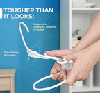 Beddora Plastic Hangers 50 Pack, White Clothes Hangers for Closet Organization and Storage Space-Saving Design, Kids & Adult Coat Hanger for Suits, Shirt & Percheros Ganchos para Colgar Ropa Hangars