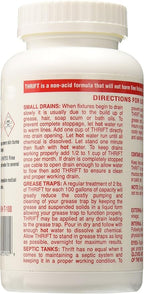 Thrift T-100 Alkaline Based 1-Pound Granular Drain Cleaner,Red