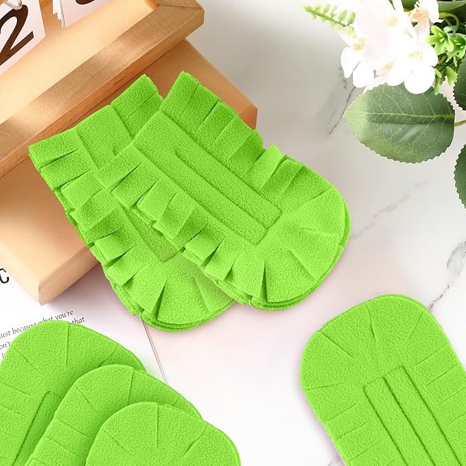 Zubebe 6 Pcs Duster Refill Reusable Fleece Duster Refills Feather Flat Dusters Multi Surface Washable Cleaning Pads Tools for Home, Blinds, Car, Pet, Furniture, Fans (Olive Green)