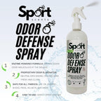 Sports Scents Odor Defense Spray - Sports Gear Odor Eliminator & Deodorizer - Neutralizer & Refresher Spray for Sports Equipment, Sportswear, Shoes, Athletic Jerseys, & Outdoor Gear - 16 Fl Oz