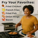 FryAway® Super Fry Cooking Oil Solidifier Powder, Resealable Pouch with Scoop, Solidifies Up to 24 Cups, Plant-Based Grease Solidifier, Oil Hardener, Kitchen Grease Cleanup, Shark Tank, Made in the US