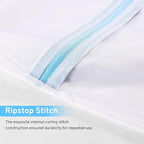 2 Pack XXL Durable Honeycomb Mesh Laundry Bags for Delicates with AUTO-Lock Zipper, Lingerie Bags for Washing Delicates, Laundry Bags Mesh Wash Bags for Bed Sheet,Bed cover,Blanket,Curtain, Sweater