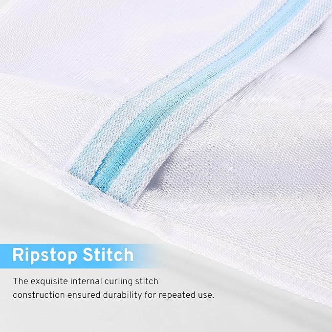 2 Pack XXL Durable Honeycomb Mesh Laundry Bags for Delicates with AUTO-Lock Zipper, Lingerie Bags for Washing Delicates, Laundry Bags Mesh Wash Bags for Bed Sheet,Bed cover,Blanket,Curtain, Sweater