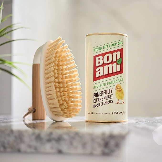 BON AMI Powder Cleanser for Kitchens & Bathrooms - All Types of Surfaces, Cleans Grime & Dirt, Polishes Surfaces, Absorbs Odors (4 Pack)