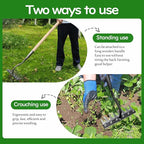 2025 Iron Weeding Rake 2.0, Iron Rake for Gardening and Weedings, Heavy Duty Gardening Hand Weed Puller Tools, 8 Teeth Carbon Steel Garden Weedings Rakes for Lawn Care