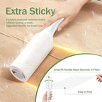 Extra Sticky Lint Roller for Pet Hairs, 600 Sheets Lint Rollers with Tough Paper, Ideal for Dog and Cat Hair Removal, Lint Rollers Mega Value Set for Clothes, Carpet & Dust Cleaning