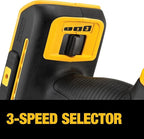DEWALT 20V MAX XR Oscillating Tool Kit with Blades, 3 Speed Cordless Brushless Multitool, Up to 20,000 OPM, LED Light, Battery and Charger Included (DCS356C1)