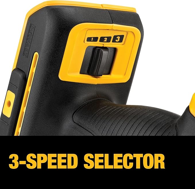 DEWALT 20V MAX XR Oscillating Multi-Tool Cordless, Variable Speed Brushless Motor Multitool with LED Light, Extended Runtime, Includes Two Wood Cutting Blades, Tool Only (DCS356B)