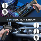 BSRCO Car Vacuum Portable Cordless, Handheld Vacuum Cordless 15Kpa, Hand Vacuum Ultra-Quiet (75dB), 21min Runtime, Lightweight (1.25 lbs) for Car, Pet Hair, Home