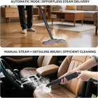 Steam Cleaner,Heavy-duty Steam Cleaners for Home,Detachable Handheld Steamer for Cleaning,248°F Steam Mop for Floors, Cars,Furniture,Tiles, Kitchen,Bathroom,Grout and More,21-Piece Kit Include
