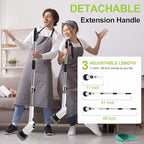 WKY-Electric Spin Scrubber - 10-in-1 Cordless Shower Scrubber & Cleaning Brush with Extendable Handle, 2 Speeds, IPX7 Waterproof Brush Heads, LED Display, Smart AI Chip,for Bathroom, Kitchen White