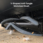 Cordless Vacuum Cleaner, 30Kpa Stick Vacuum with Anti-Tangle Brush and Green Headlight, Self-Standing, Up to 45Mins Runtime, Wireless Vacuum Cleaner for Pet Hair, Carpet, Hard Floor, Home