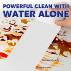 30 Pack 4X Density Magic Melamine Sponge Eraser, GRS Certified Cleaning Sponge Extra Durable & Long Lasting, Stovetop Cooktop Cleaner Sponge for Kitchen Glass Marble