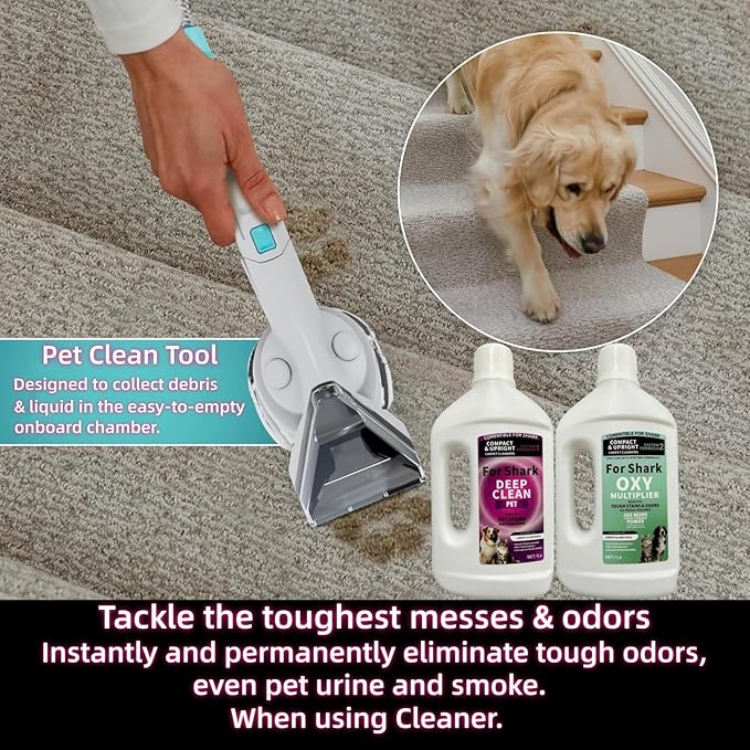1L Stain & Odor Remover, Carpet Cleaner. Compatible With Shark All Upright And Compact Deep Carpet Cleaners(SYSTEM FORMULA 1)