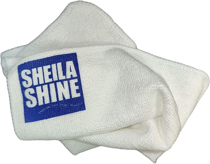 Sheila Shine Bundle: Stainless Steel Cleaner and Polish 10 oz 2 Pack with Microfiber Cleaning Cloth