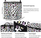 Large Comforter Storage Bag with Zipper,Closet Organizer for Clothes/Blankets/Quilts/Pillows,Fabric Moving Bags with Portable Handles 95L(2-Pack)