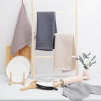 Homaxy 100% Cotton Waffle Weave Kitchen Dish Towels, Ultra Soft Absorbent Quick Drying Cleaning Towel, 13 x 28 Inches, 8-Pack, Multicolor