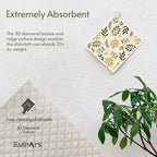 Reusable Paper Towels, Swedish Dishcloths for Kitchen 8-Pack, Non-Scratch Swedish Dish Towels, Super Absorbent Cellulose Dish Cloths, Eco Friendly Gifts