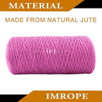 1mm x 2000 Feet Pink Jute Rope, Twine for Gardening Tomato Climbing Plant Tie Floristry Crafts Gift Wrapping Packing Decor