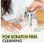 SUPERSCANDI Swedish Dishcloths With 100% Recycled Bioplastic Hanger, Reusable Paper Towels Washable 100 Times, Biodegradable, Super Absorbent Cleaning Cloth Dish Towel For Kitchen, 5-Pack Strawberries