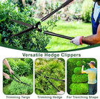29.9" Hedge Shears,Professional Pruning Shears For Gardening,Sharp Hedge Clippers Handheld With Comfort Grip Handles,Carbon Steel Garden Clippers Handheld for Precise Trimming Gardening Tools