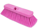 SPARTA 41278EC26 Flo-Thru Plastic Wall Scrub Brush, Equipment Brush With Soft Nylex Bristles For Industrial Kitchens, Hospitals, Commercial Cleaning, 4 Inches, Pink