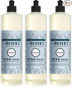 MRS. MEYER'S CLEAN DAY Liquid Dish Soap, Biodegradable Formula, Limited Edition Snowdrop, 16 Fl. Oz - Pack of 3