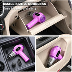 Portable Car Vacuum Cordless Mini Handheld Vacuums Cleaner Rechargeable with LCD Display and Multi-Nozzles, High Power Hand held Cleaners for Car, Home, Office, Sofa, Pet Hair,Keyboard