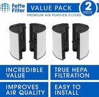 Fette Filter - 2 Premium Combi 360 Glass True Hepa Filter Compatible with Dyson Pure Air Purifier Model PH01 PH02 PH03 PH3A PH04 TP06 HP06 TP07 HP07 TP7A TP09 HP09 TP10 HP10 HP4B. 970341-01 965432-01