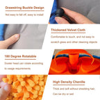 Wall Cleaner, Max 13 Ft+ Wall Mop with Long Handle, Ceiling Dust Mop with 15° Labor-Saving Elbow Extension Pole, Baseboard Duster Washer Scrubber, High Reach Window Cleaning Brush, Roof Cleaning Tool