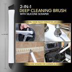 Grout Cleaning Brush Set (4 Pcs) Heavy Duty Hand Grout Scrub Brush & Detail Cleaning Brush Set for Baseboards,Floor, Corners, Shower, Bath Tub & Tiles