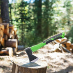 TEXALAN(R) Axe with 14.5" Fiberglass Handle 600g Head Outdoor Camp Hatchet Forged Steel Blade