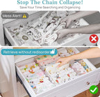 Vtopmart 14 Pack Drawer Dividers for Clothes, 4" High 10.2"-16.5" Adjustable Expandable Dresser Drawer Organizer, Clear Plastic Separators for Dresser, Baby Clothing, Underwear, Cosmetic, Toiletries