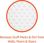 Amazon Basics Extra Durable Cleaning Erasers, Removes Scuff Marks and Dirt from Walls, Floors and Doors, 2 Packs of 7