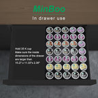 MinBoo BamBoo k cup holder Drawer or Countertop k cup Organizer Coffee Pod Holder Hold 35 Coffee Pod Storage Kcup coffee pods holder for coffee station Office and Kitchen k cup storage,Black