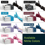 Black Gloves Disposable Latex Free Large, 50 Count - Medical and Dental Grade Surgical Gloves - Powder Free Nitrile Gloves Large - 3 Mil Thickness