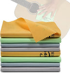 Hricane Guitar Cloths Ultrafine fiber suede (8-Pack 12"x12") Plush Polishing Cloths for Musical Instruments Premium Polishing & Cleaning Cloths for Guitar Violin Piano Clarinet Trumpet Sax Universal