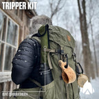 AGAWA - BOREAL21 Tripper Kit - Includes 21" Folding Saw, Nylon Carrying Case, 21" All-Purpose & 21" Aggressive Blade - For Camping, Hiking & Survival Gear (Black Frame/Yellow Handle)