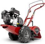 EARTHQUAKE Victory Rear Tine Tiller, Powerful 209cc 4-Cycle Viper Engine, Rugged Bronze Gear Transmission, Counter-Rotating Tines, Instant Reverse, Pneumatic Wheels, Model: 39381, Red/Black