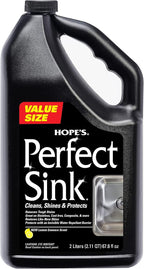 HOPE'S Perfect Sink Cleaner and Polish, Restorative, Water-Repellant, Removes Stains, Ideal for Brushed Stainless Steel, Cast Iron, Porcelain, Corian, Composite, Acrylic, Value Size