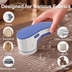 Fabric Shaver, Lint Remover for Clothes, 6 Leaf Blades, Rechargeable Clothes Shaver Pill Remover, Electric Sweater Defuzzer, Sweater Shavers to Remove Pilling, Couch, Fuzz, Furniture